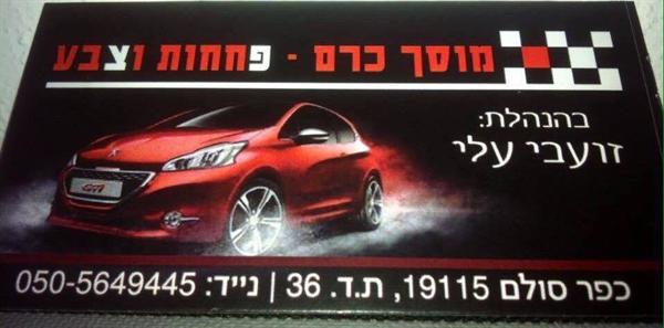 מוסך כרם פחחות וצבע