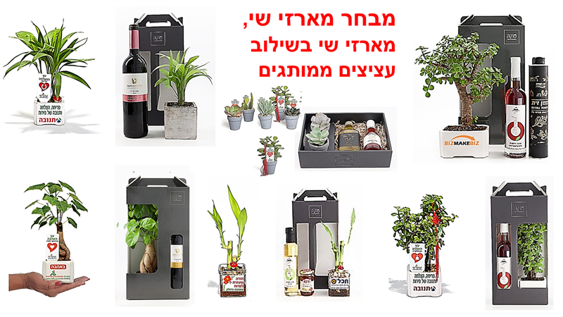 מתנות לראש השנה, מארזי שי, עציצים ממותגים, לחיזוק הקשרים מתנות לעובדים והלקוחות